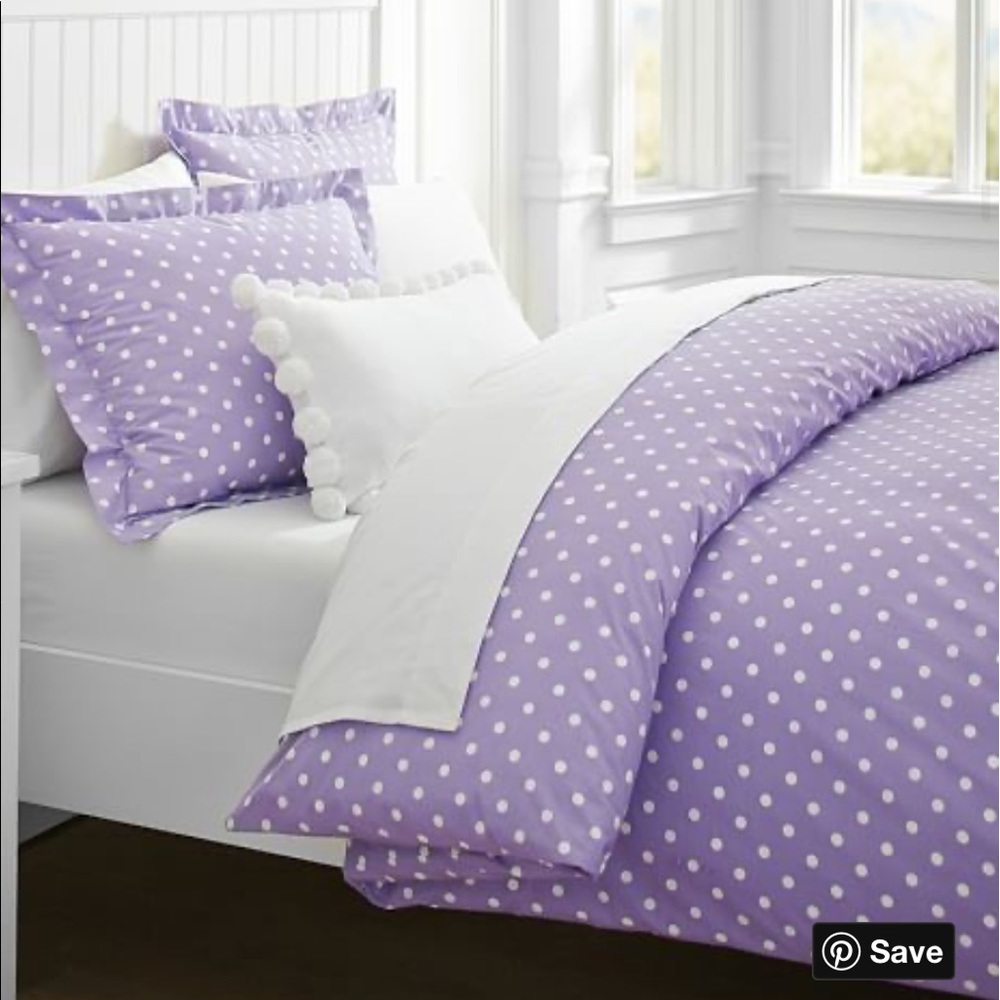 Pottery Barn Teen Dottie teal duvet full/q…